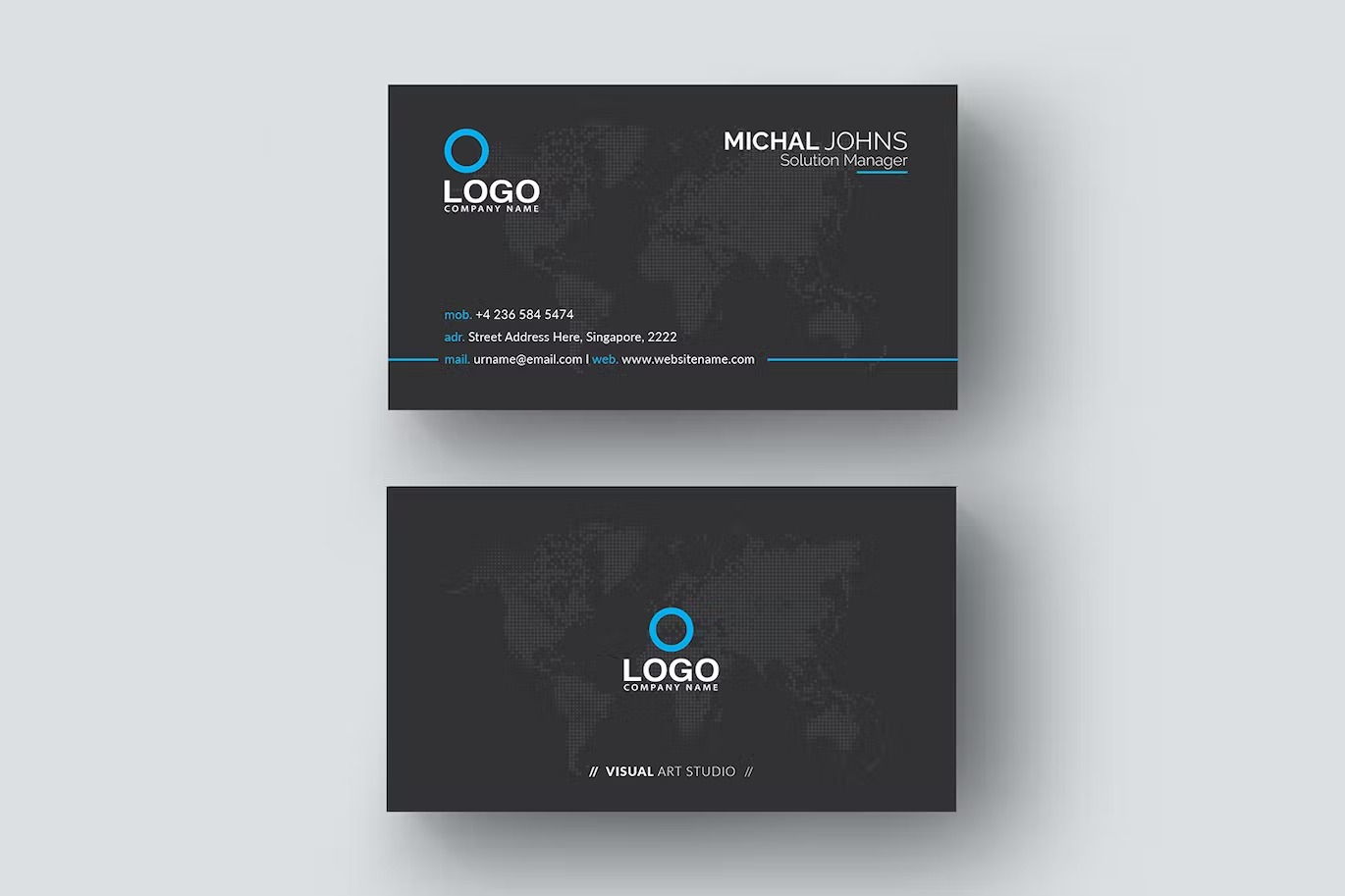 black business card - Image 2
