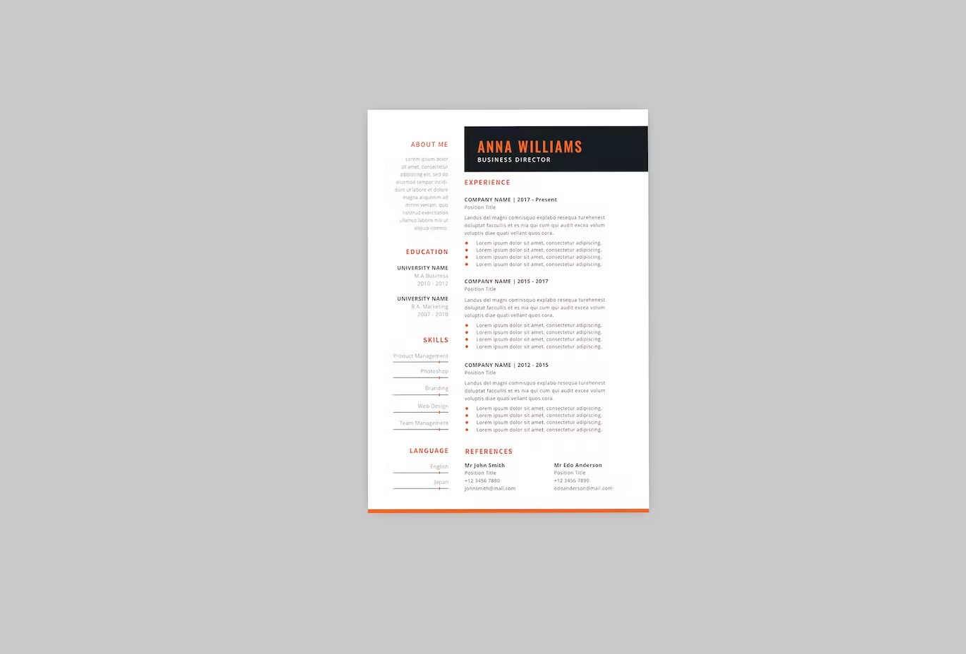 Resume Cv Design - Image 2