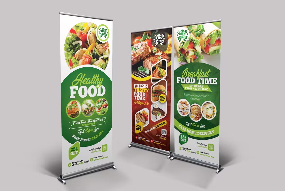 Rollup Banner for Restaurant - Image 2