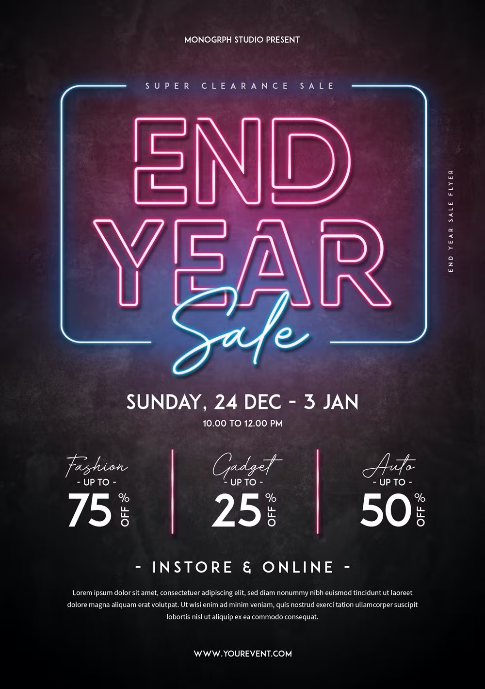 year end sale flyer - Image 2