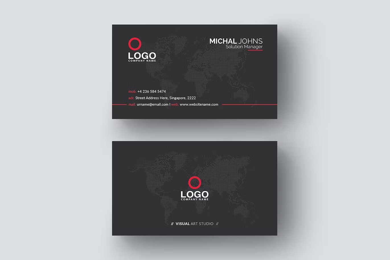 black business card - Image 3