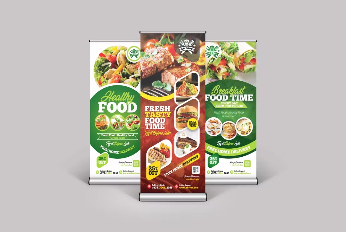 Rollup Banner for Restaurant - Image 3