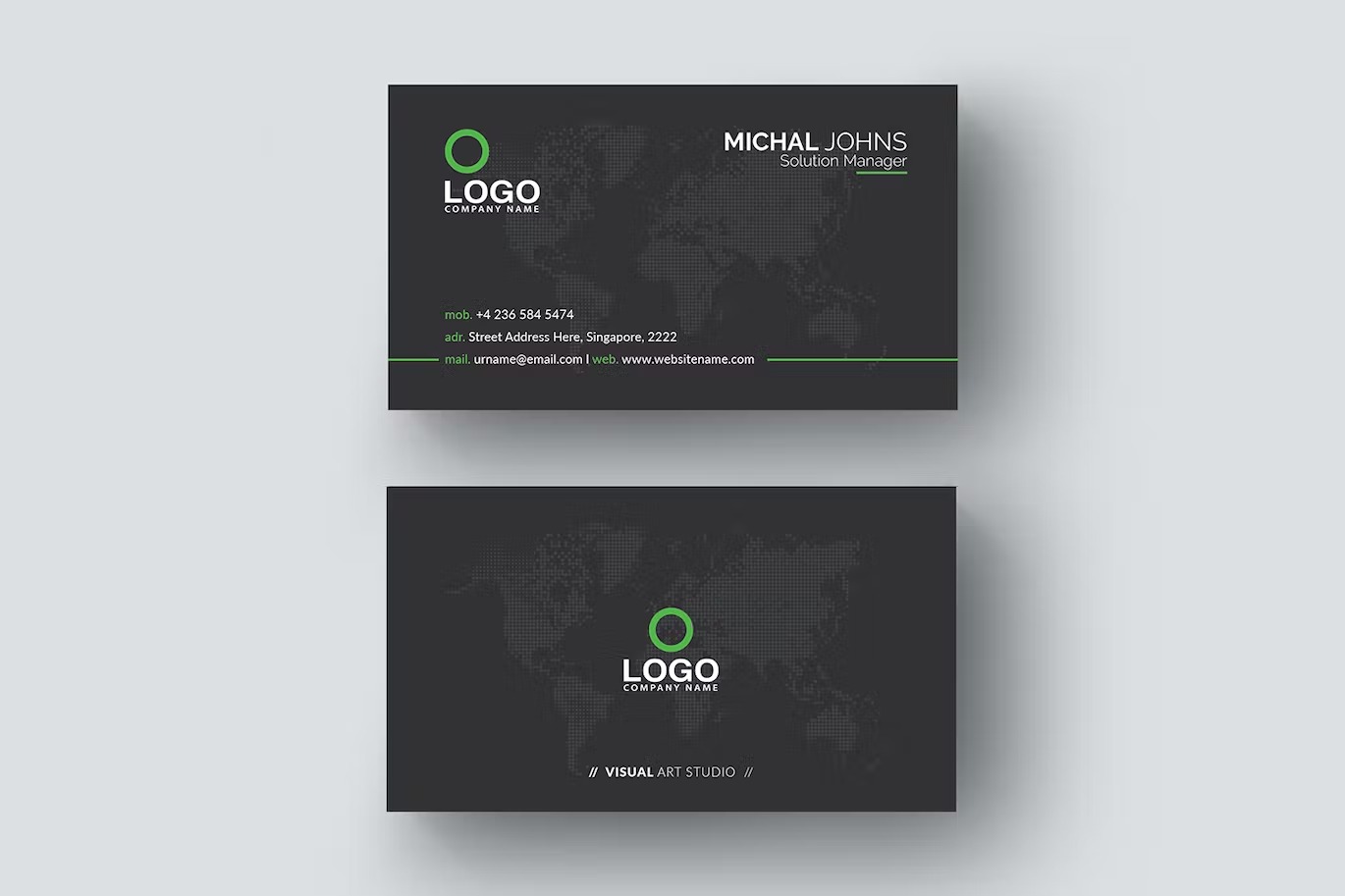 black business card - Image 4
