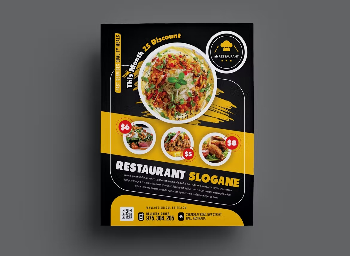 restaurant flyer - Image 3