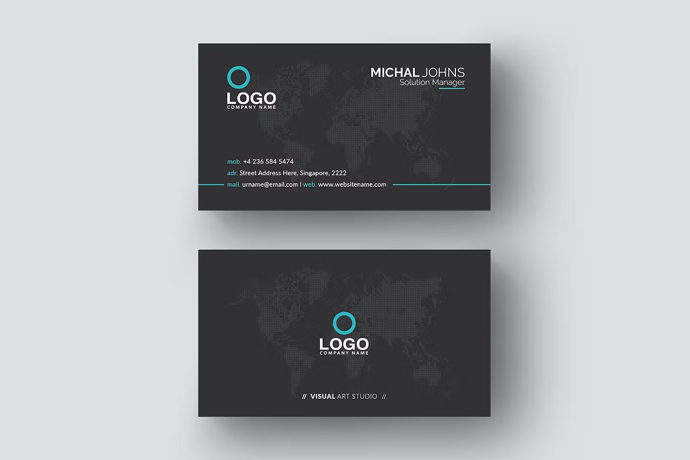 black business card - Image 5