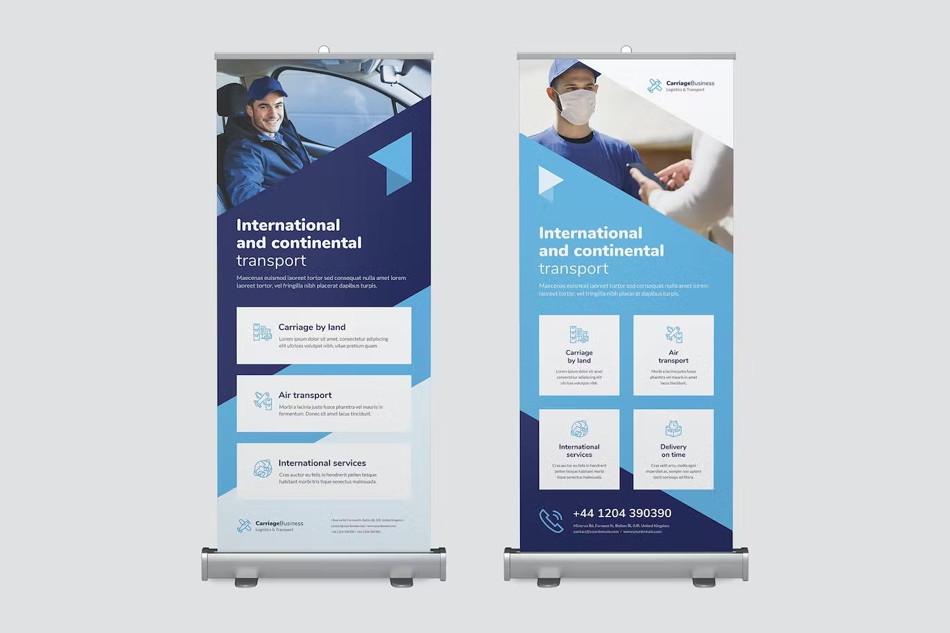 Carriage Roll Up Banner — Transport