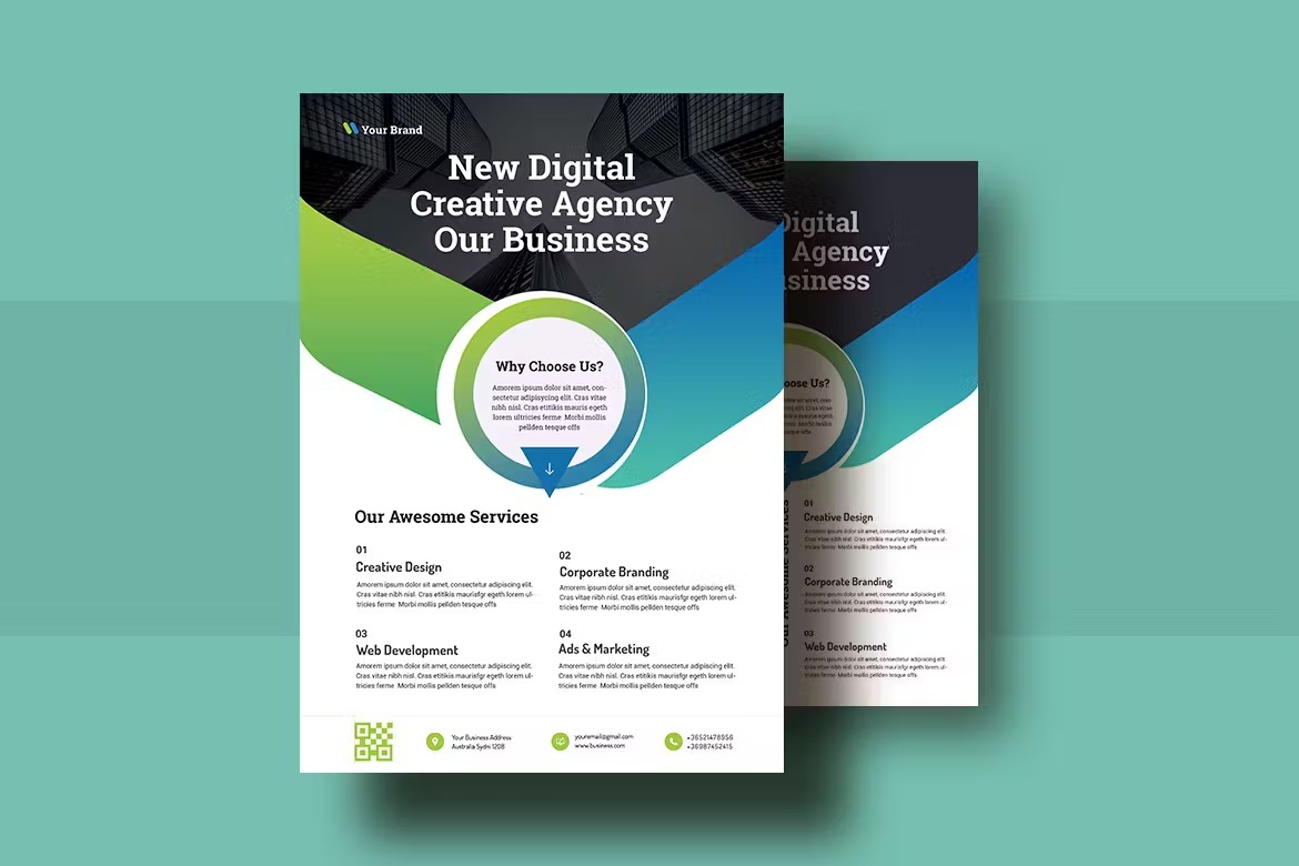 Advertising Brochure for Digital Agency and Business -flyer