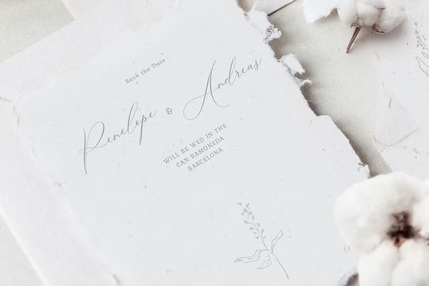 Elegant Floral Wedding Invitation Suite - Image 2