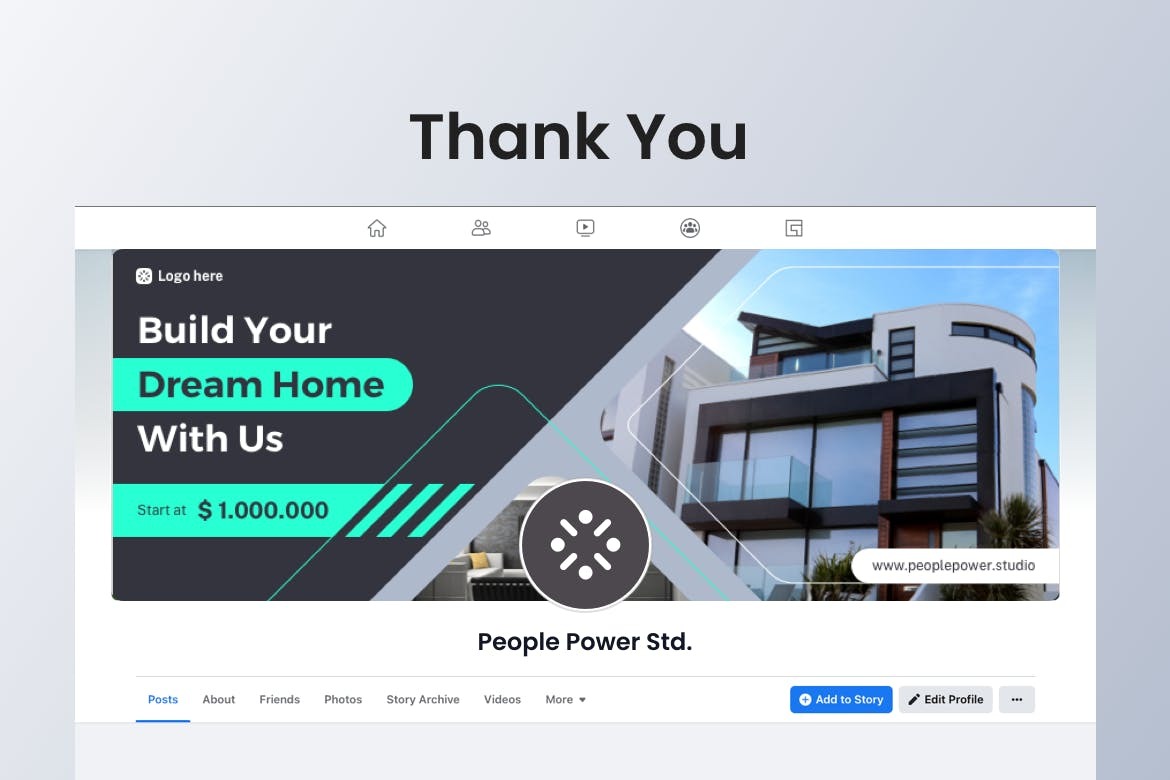 Real Estate Facebook Cover Template - Image 3