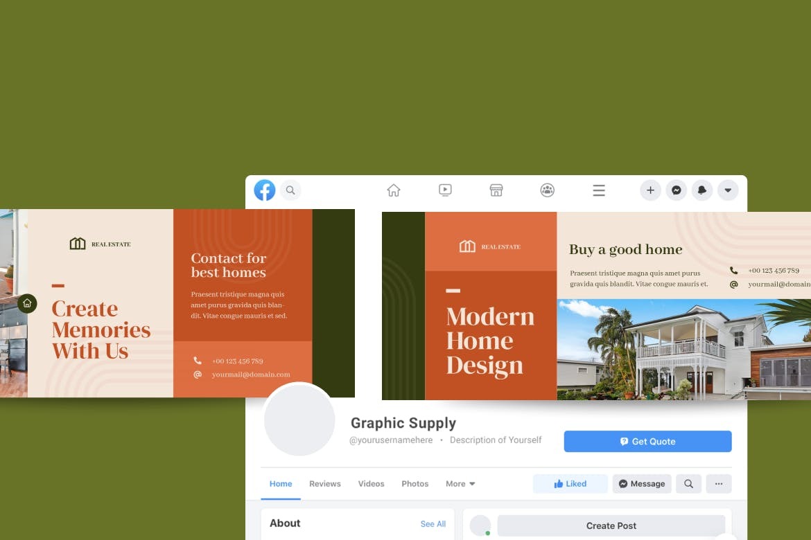 Real Estate Facebook cover - Image 2