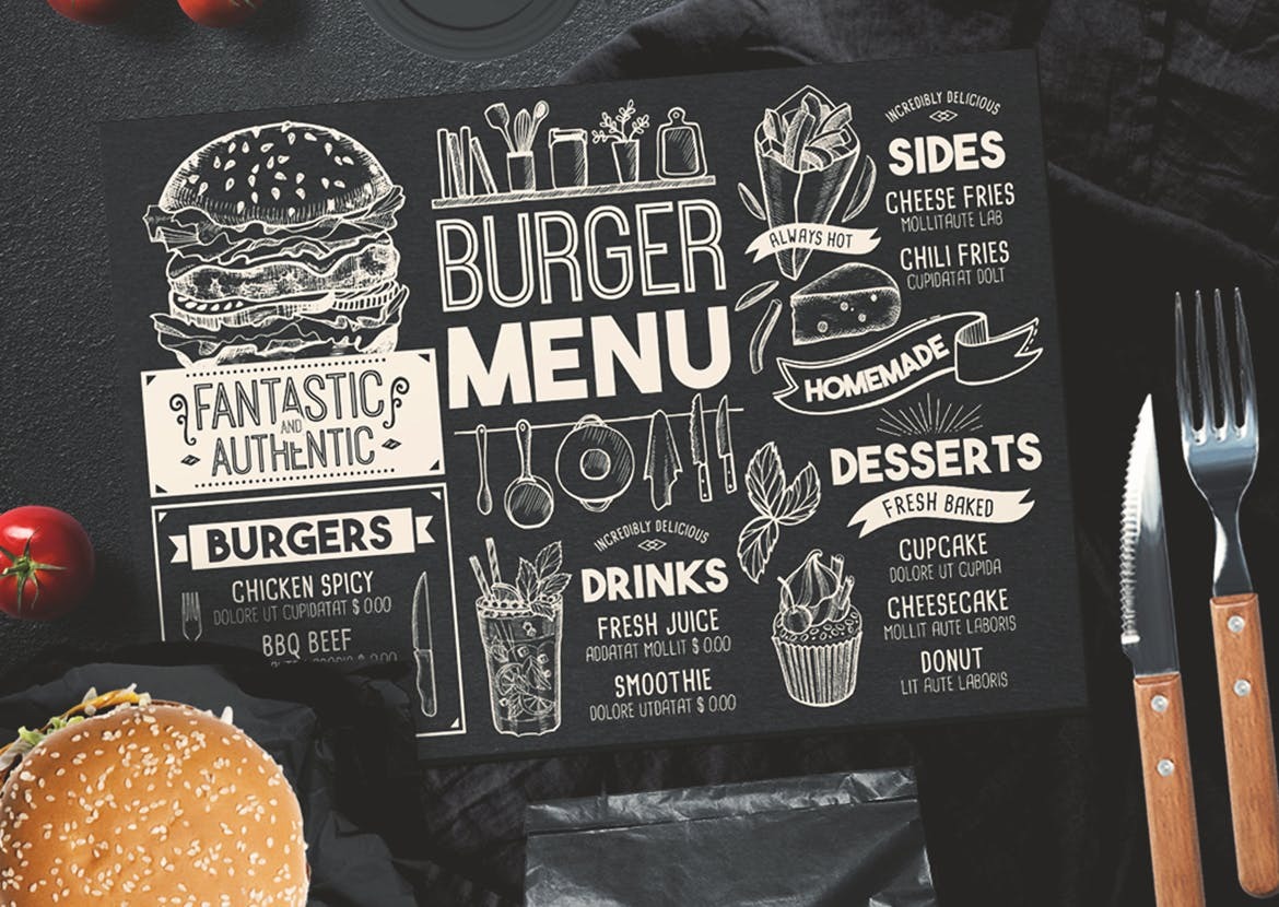 Burger - Fast Food Menu Template - Image 3