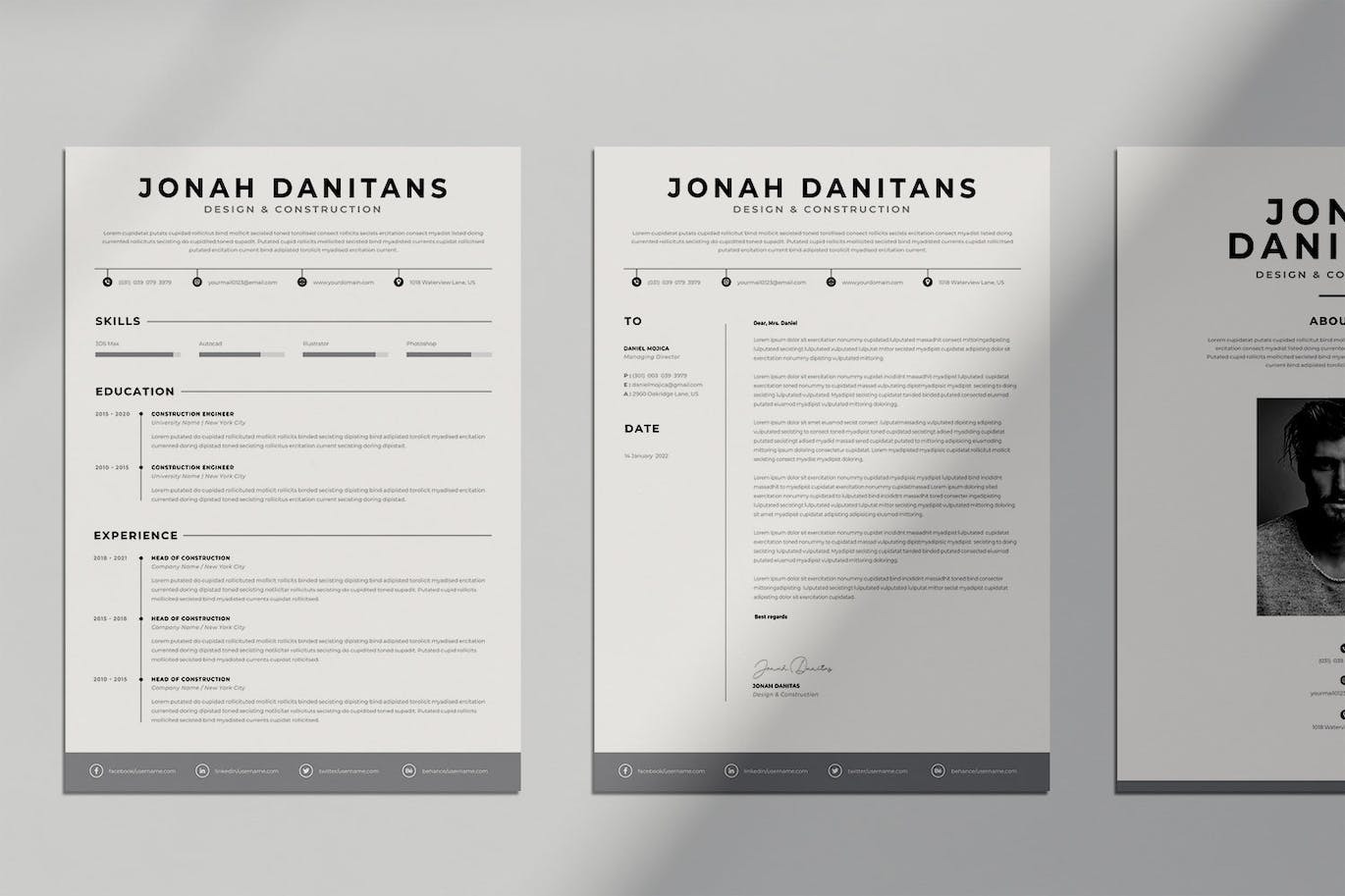 Resume Cv template - Image 3