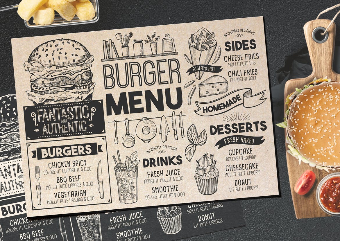 Burger - Fast Food Menu Template - Image 2