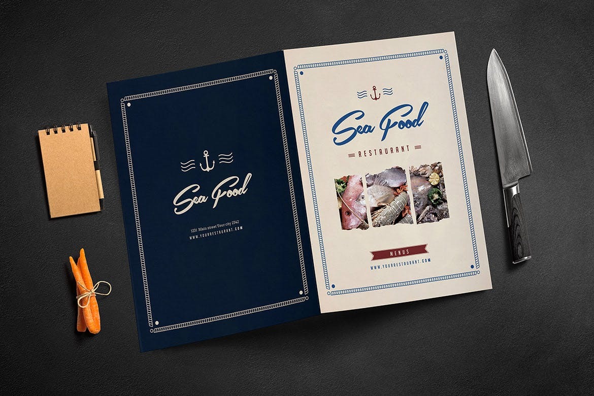 Restaurant- seafood menu - Image 3