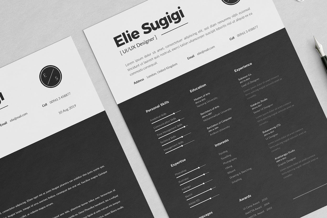 Modern Resume Cv template - Image 3