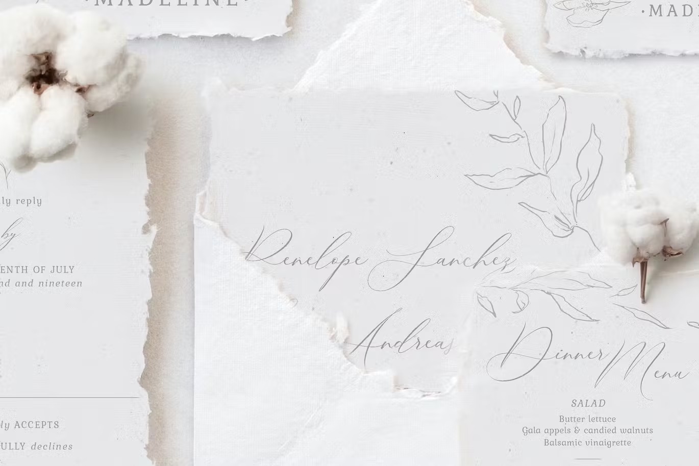 Elegant Floral Wedding Invitation Suite - Image 10