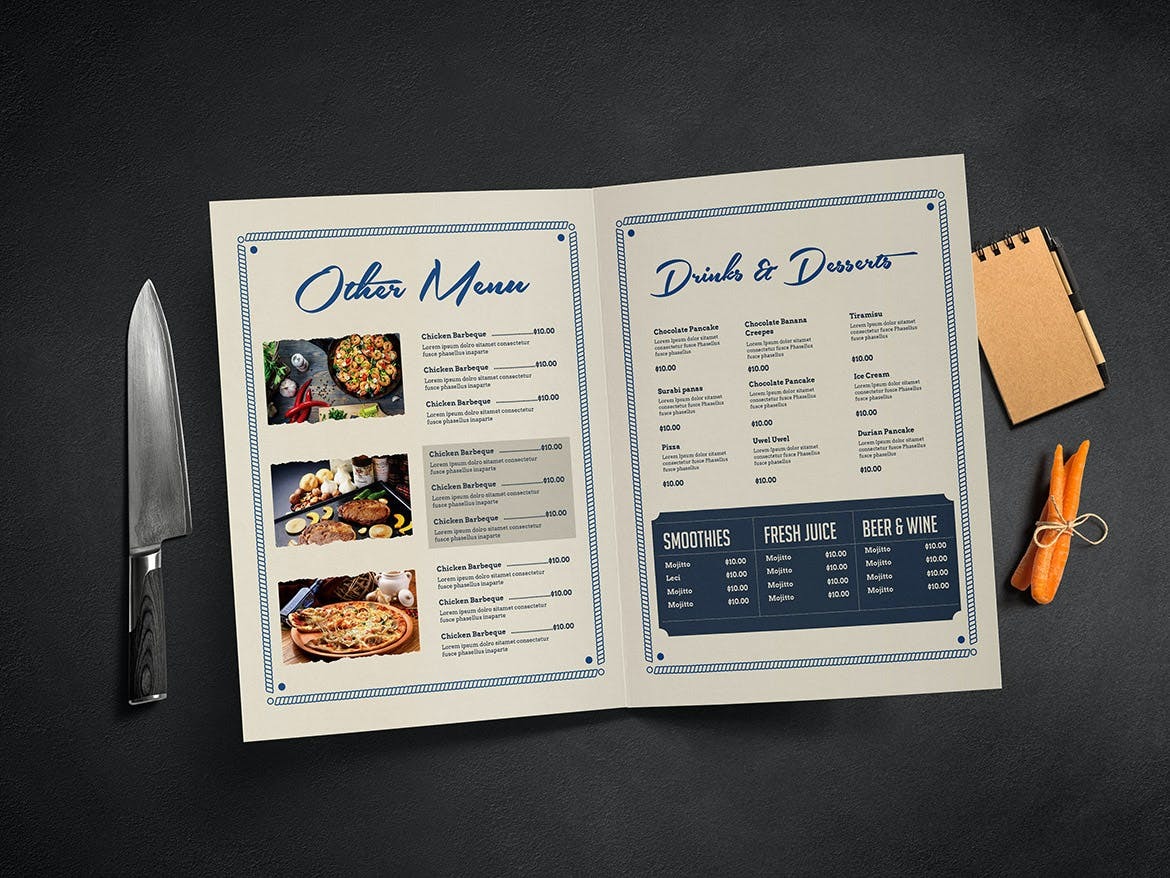 Restaurant- seafood menu - Image 4