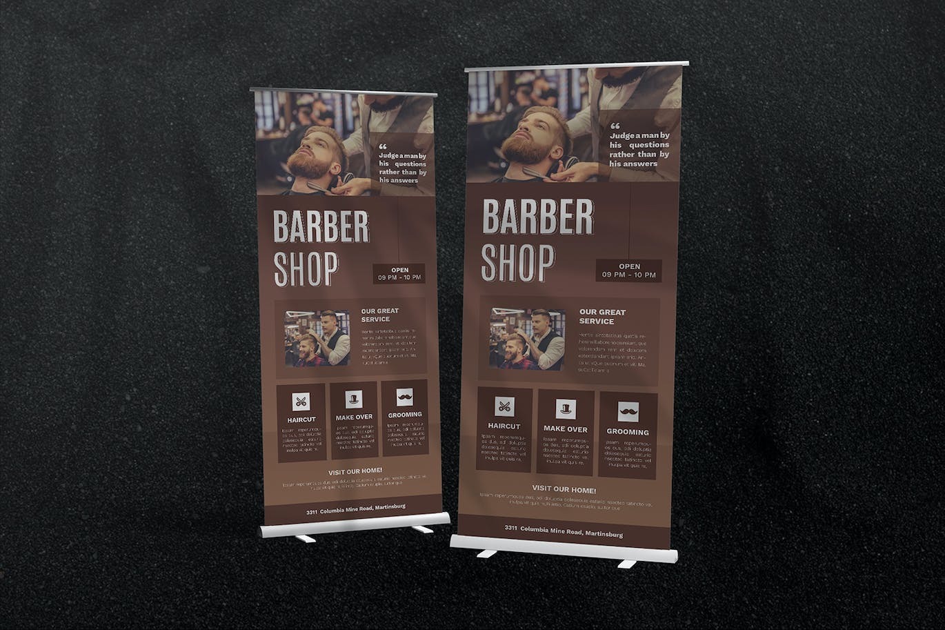 Barber Shop Roll Up Banner - Image 3