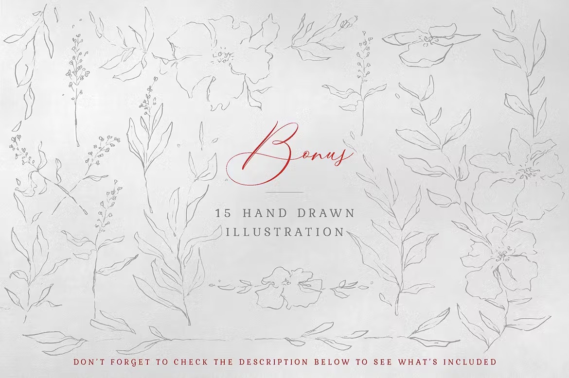 Elegant Floral Wedding Invitation Suite - Image 4