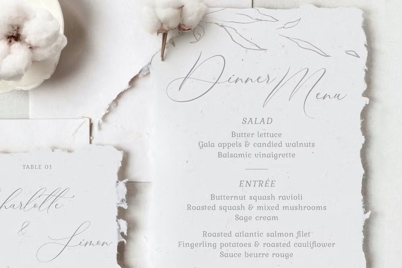 Elegant Floral Wedding Invitation Suite - Image 3