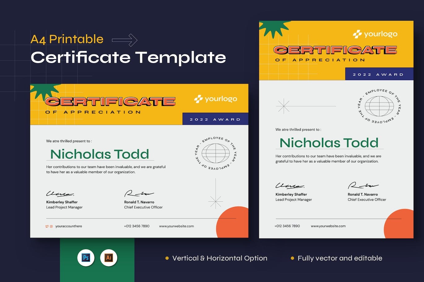 certificate template