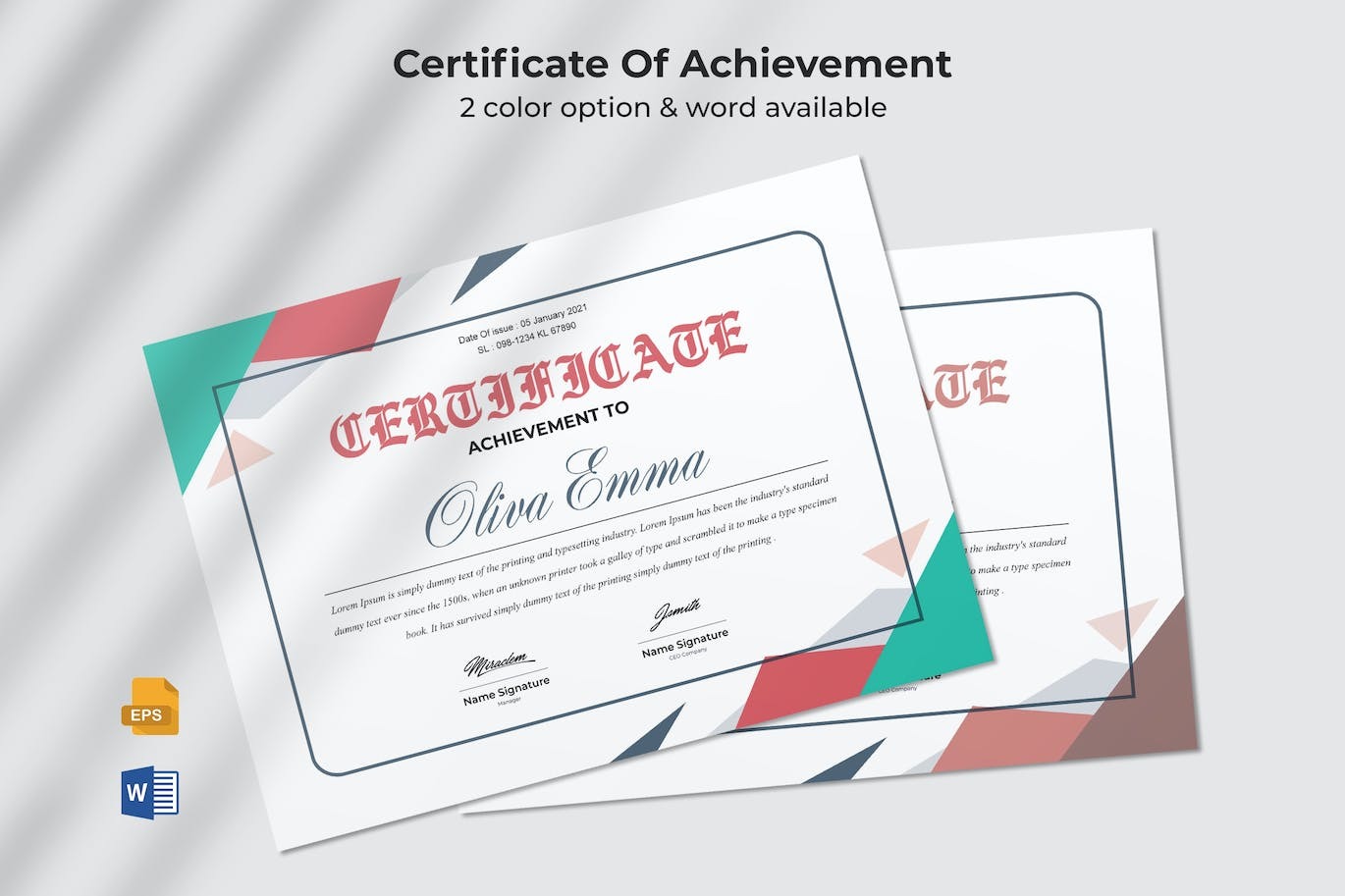 certificate template