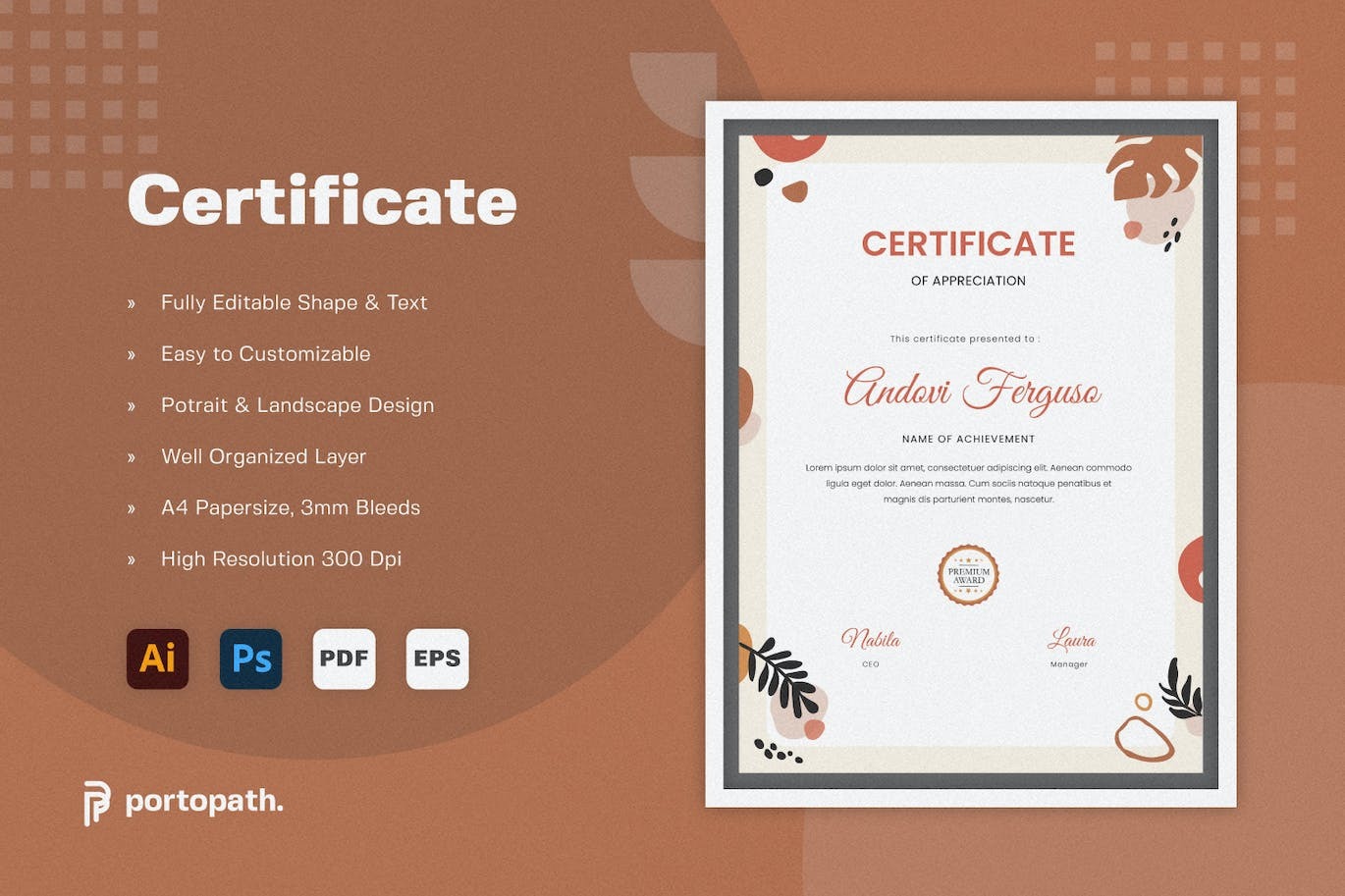 Certificate template