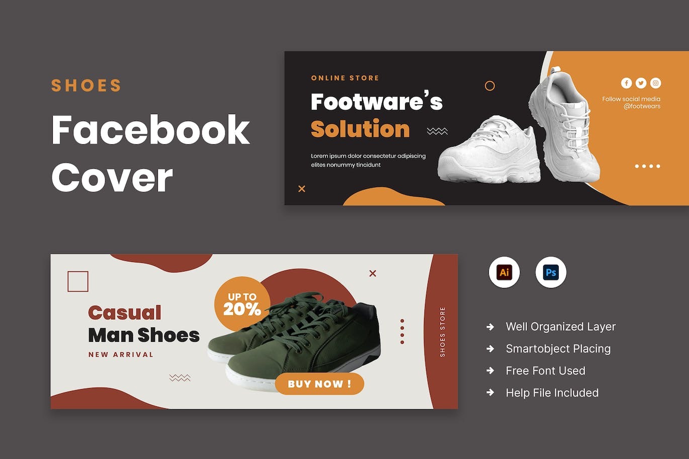 shoes facebook cover