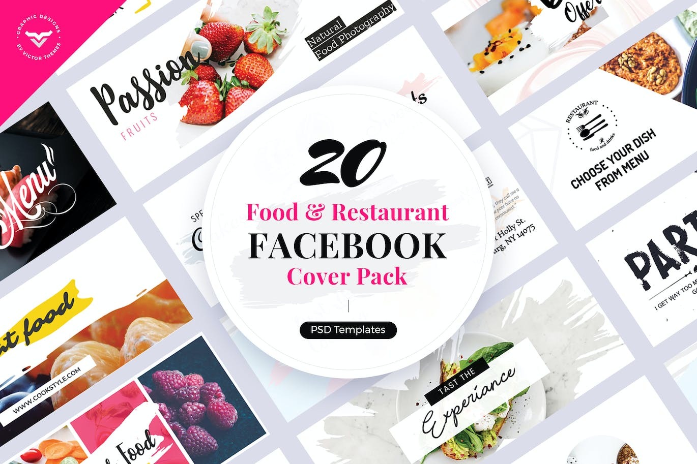 Restaurant -Food Facebook Cover Templates