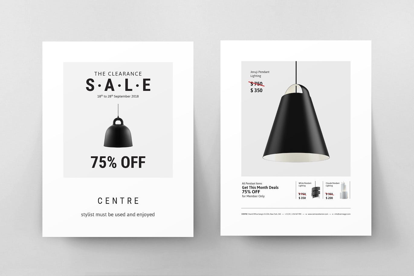 Product promotion flyer template