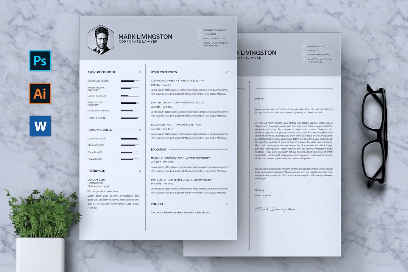 Curriculum Resume of Corporate Lawyer