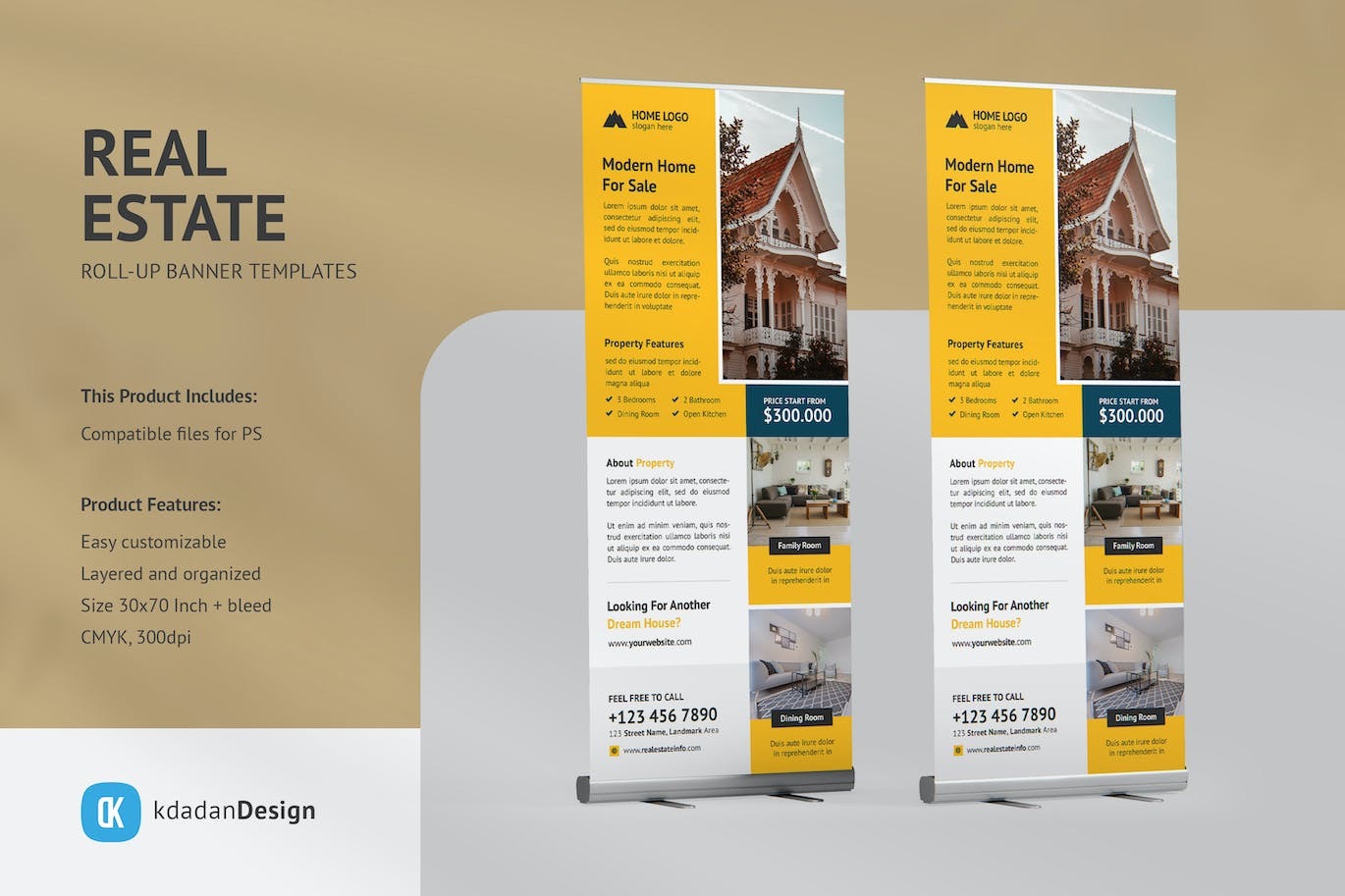 real estate roll up banner