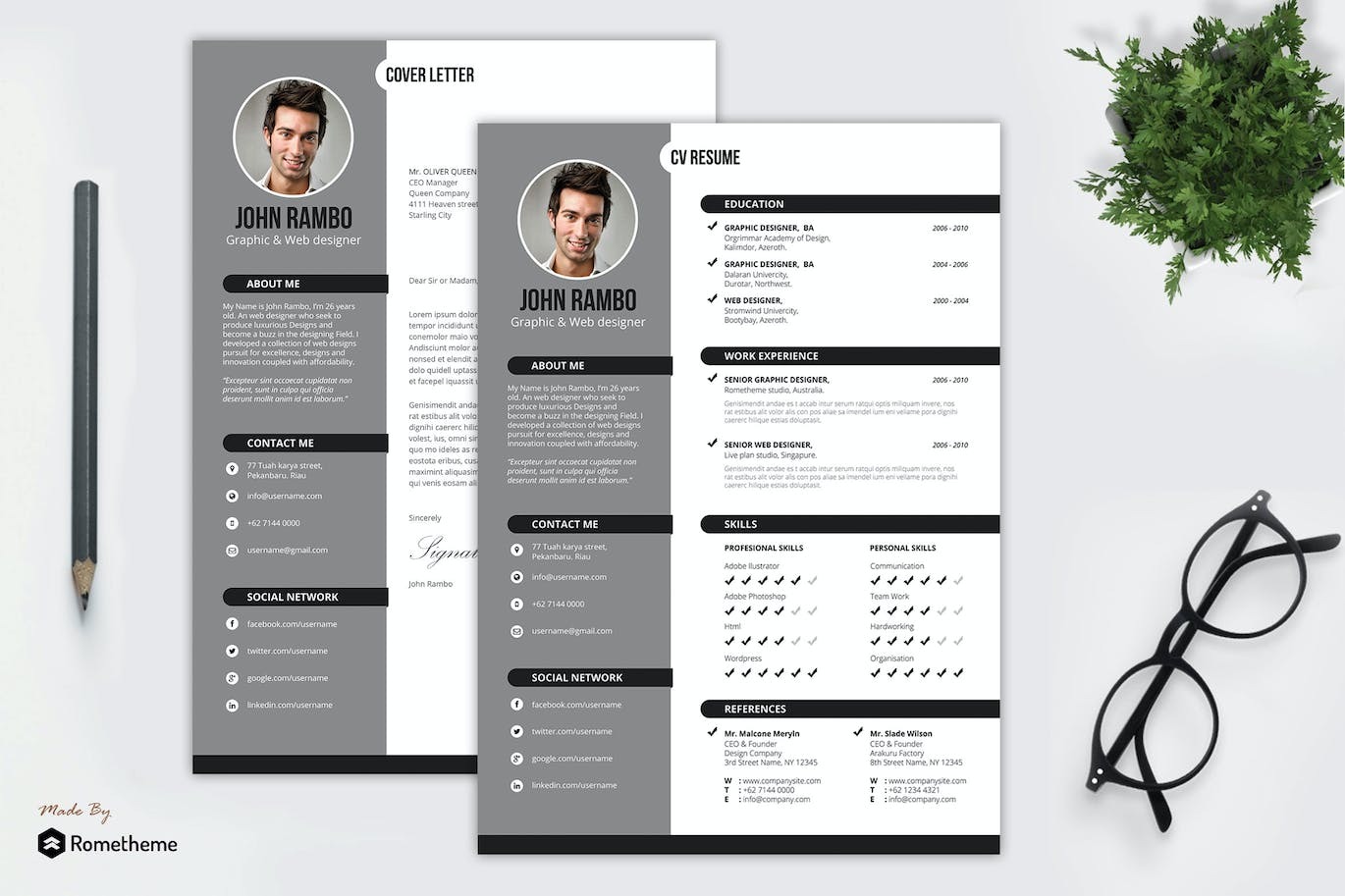 Resume template -Cv