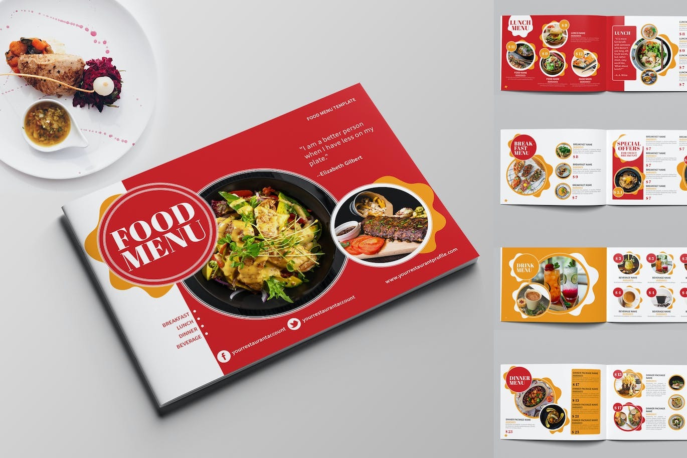 Food menu template