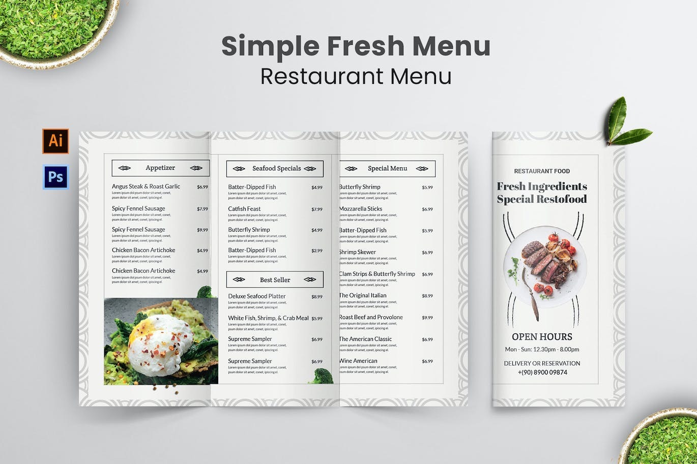 Simple Menu Food Menu