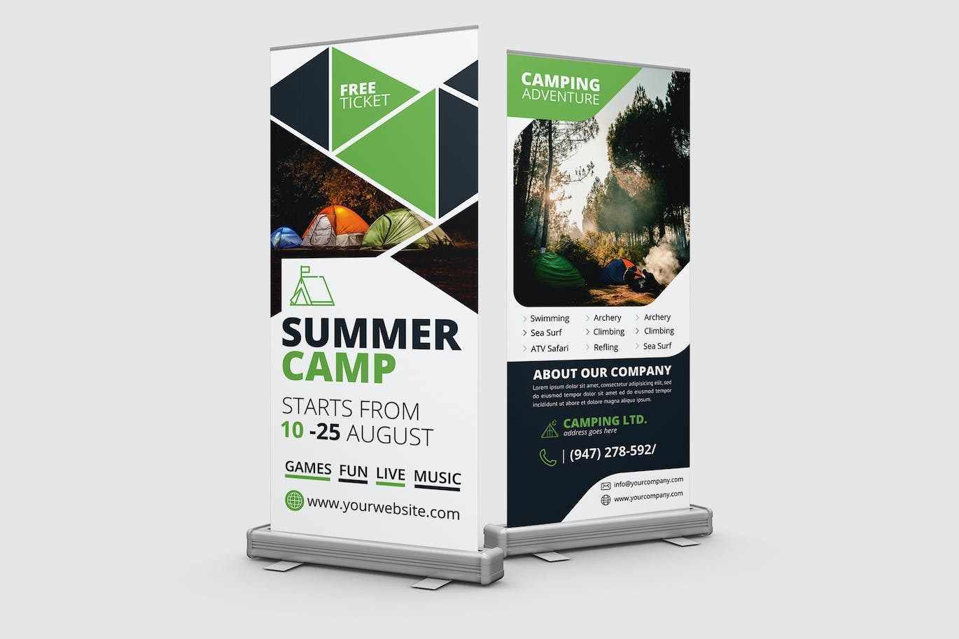 adventure roll up banner