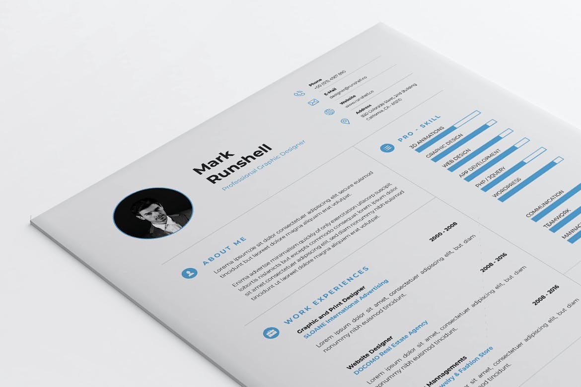 Minimalist CV Resume - Image 2