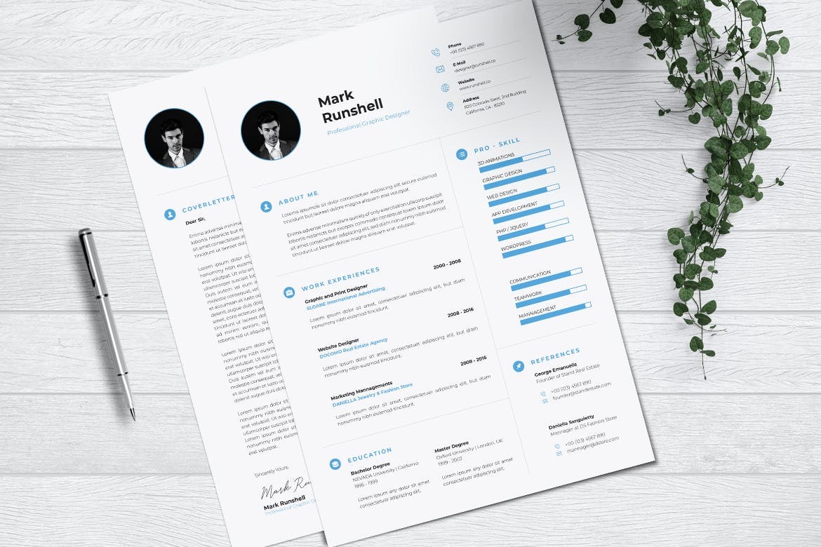 Minimalist CV Resume - Image 3