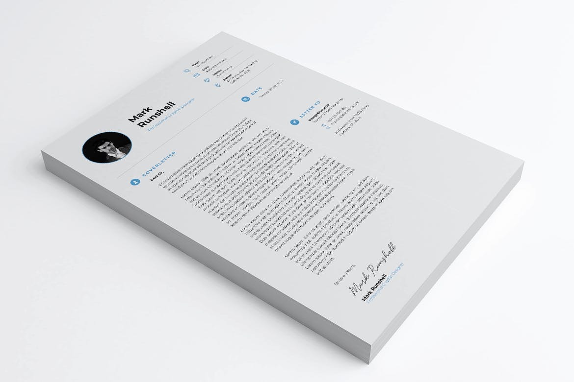Minimalist CV Resume - Image 4