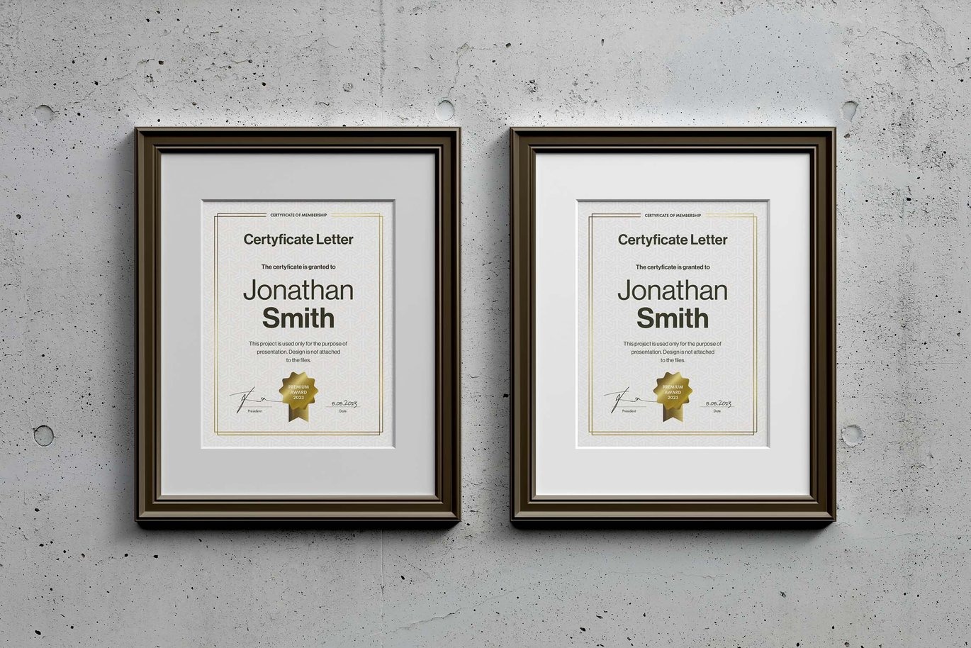 Letter Certificate Passe Partout Mock-up - Image 7