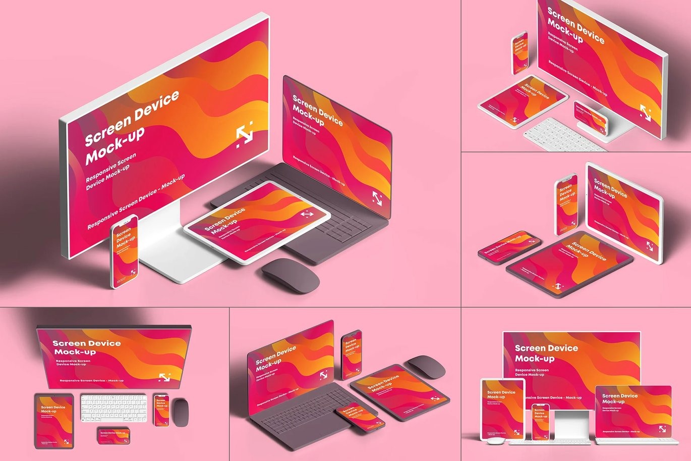 Responsive Clay Screen Device Mockup