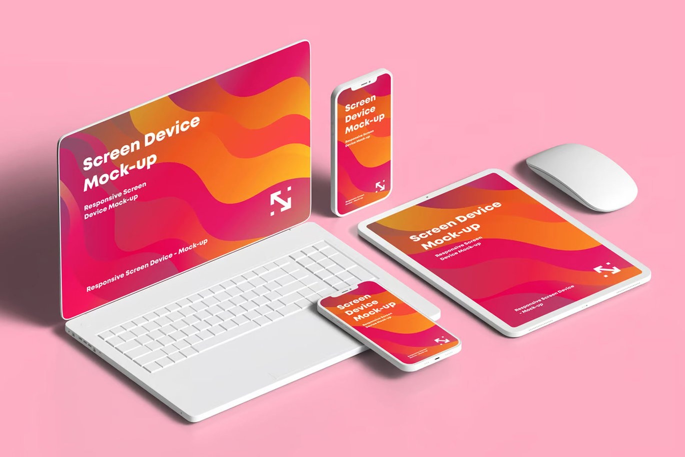 Responsive Clay Screen Device Mockup - Image 4