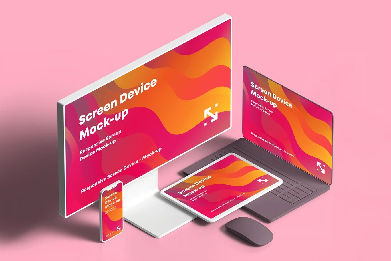 Responsive Clay Screen Device Mockup - Image 2