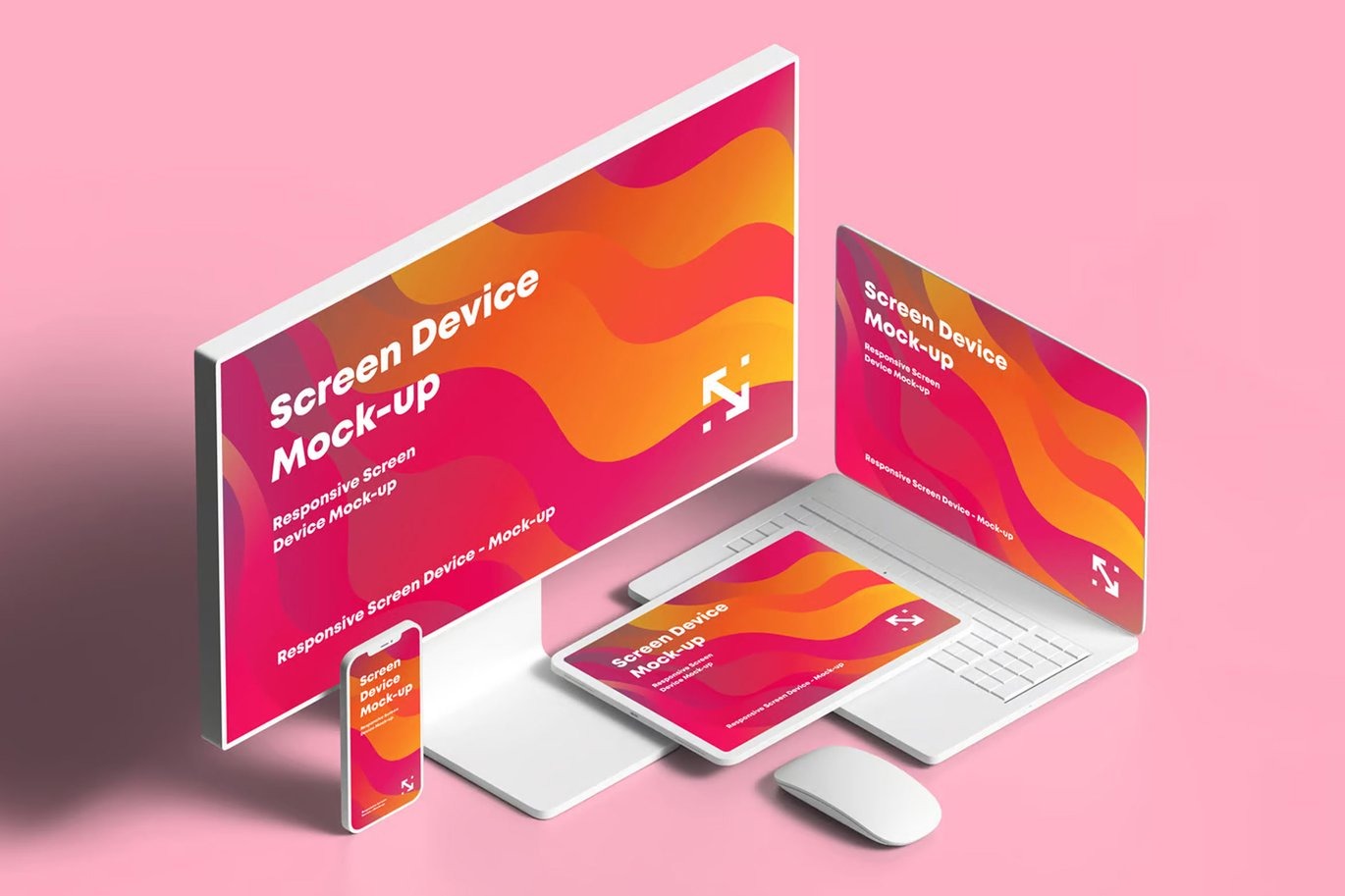 Responsive Clay Screen Device Mockup - Image 13