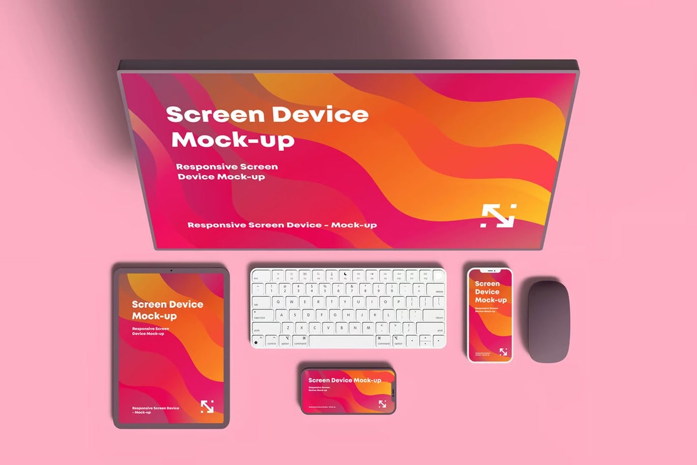 Responsive Clay Screen Device Mockup - Image 9