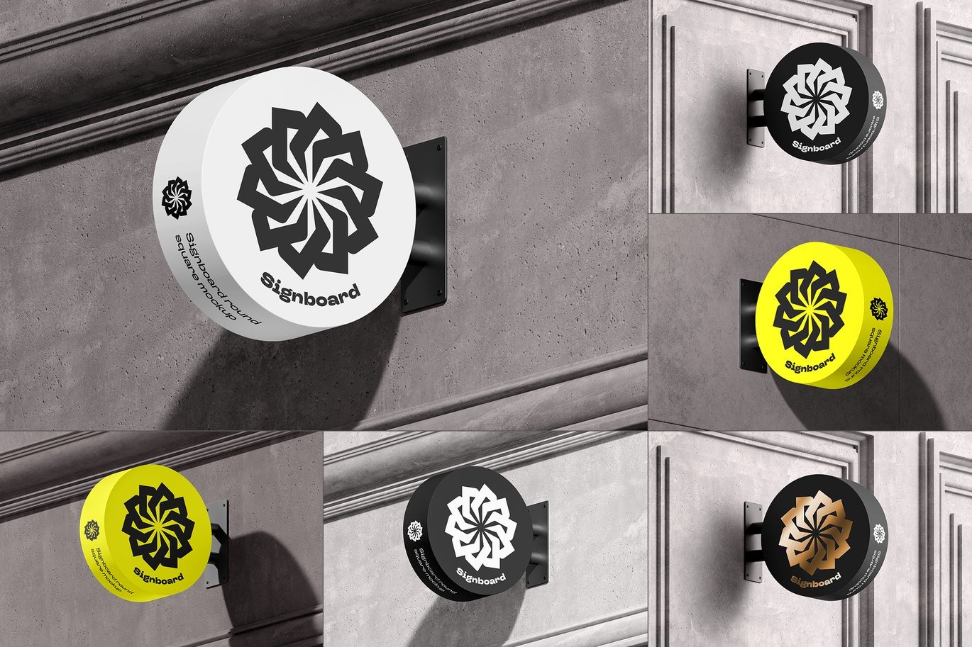 Signboard Round Mock-up