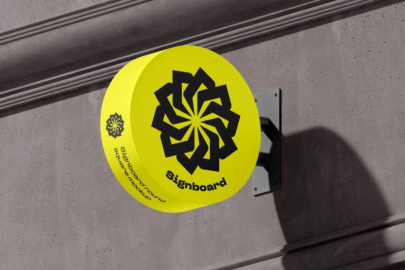 Signboard Round Mock-up - Image 4
