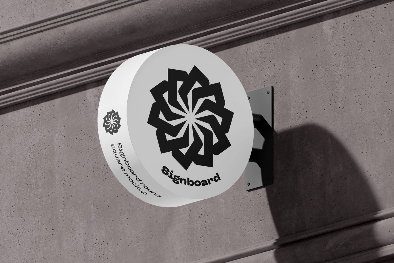Signboard Round Mock-up - Image 3