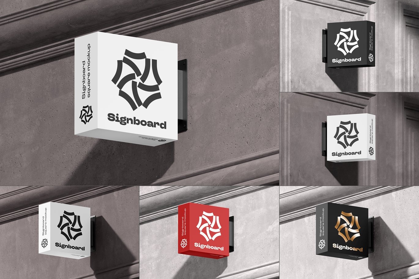 Signboard Square Mock-up