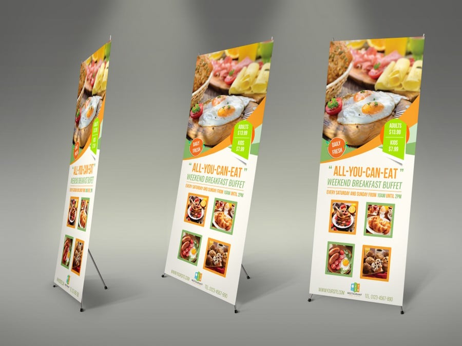 Restaurant Rollup Signage Template - Image 2